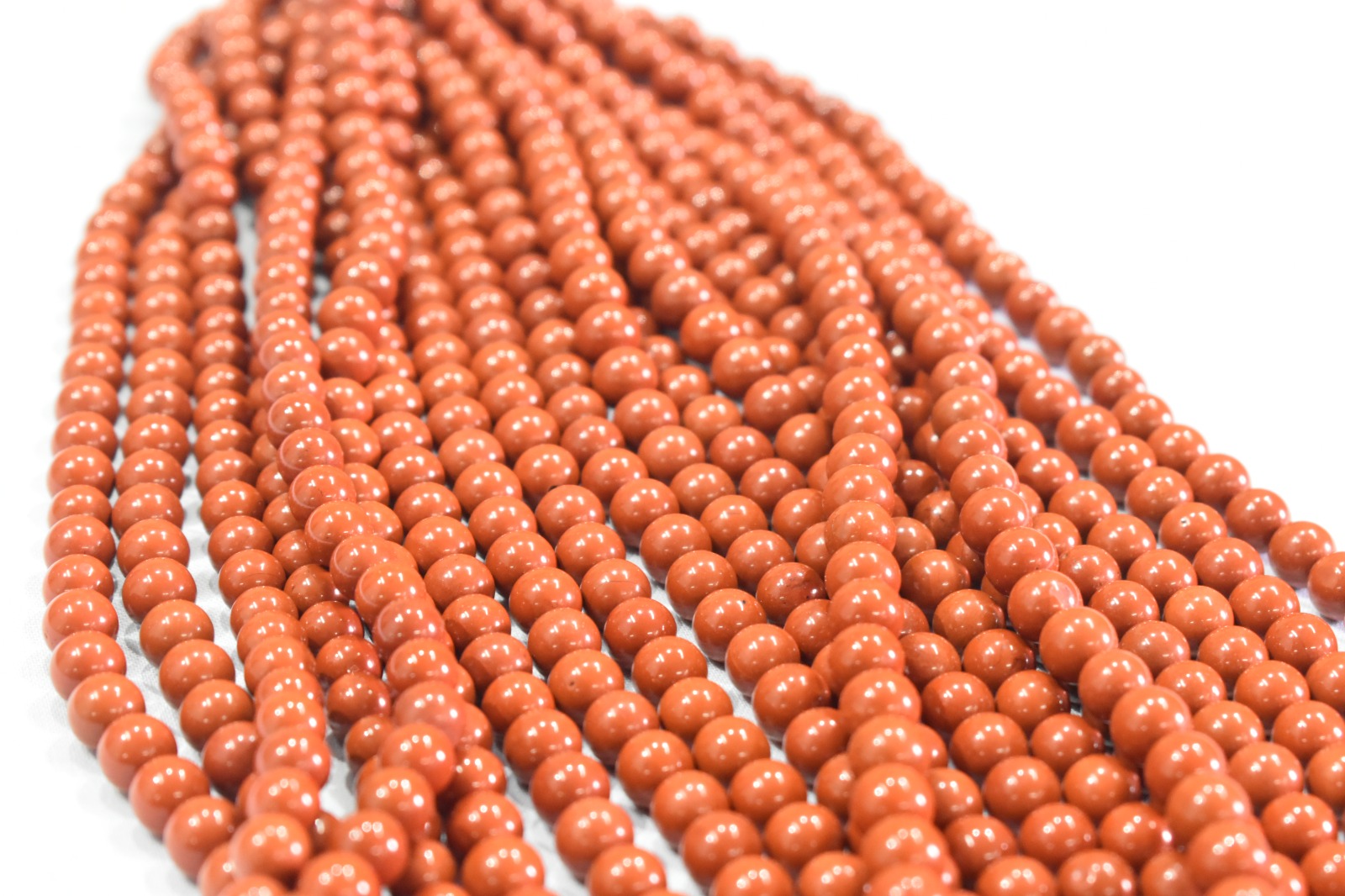 Red Jasper Bead Strand 8mm