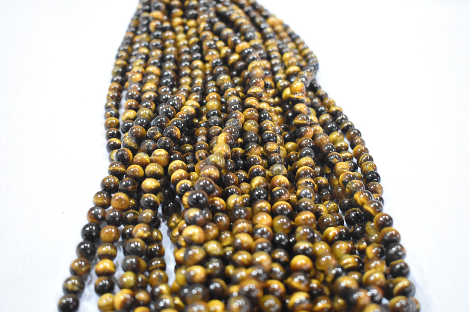 Tiger Eye Bead Strand 8mm