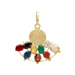 Navratan Stone with Sri Yantra Pendant/Locket