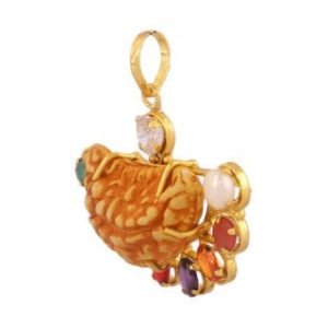 Ek Mukhi Rudraksha Navratan Pendant