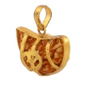 Ek Mukhi Rudraksha Om Pendant