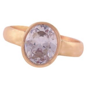 Zircon Panchdhatu Cubic Zirconia Adjustable Ring