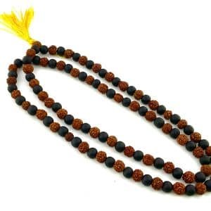 Karungali Rudraksha Mala 8mm 108 Beads