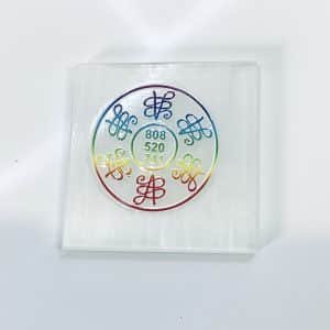 Selenite Plate Lucky Number Natural Crystal Energy Plate