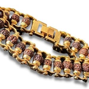 Cycle Chain Rudraksha Bracelet – 5 Mukhi (Five Face)