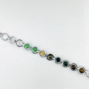 Dhan Yog silver polish cuff bracelet