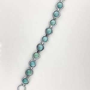 Firoza silver polish cuff bracelet