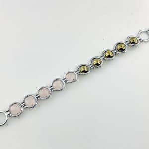 Love Money silver polish cuff bracelet