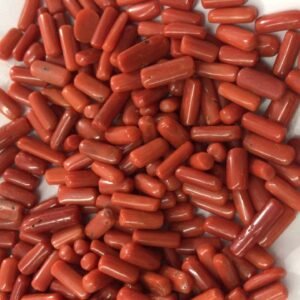 Natural Italian Coral capsule shape